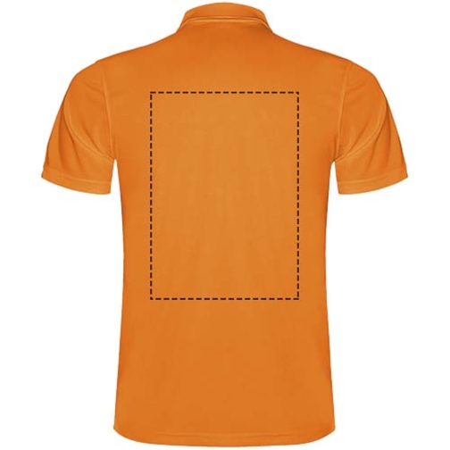 Monzha Sport Poloshirt Für Kinder , fluor orange, Piqué Strick 100% Polyester, 150 g/m2, 12, , Bild 5