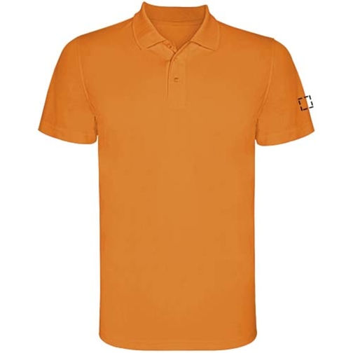 Monzha Sport Poloshirt Für Kinder , fluor orange, Piqué Strick 100% Polyester, 150 g/m2, 12, , Bild 23