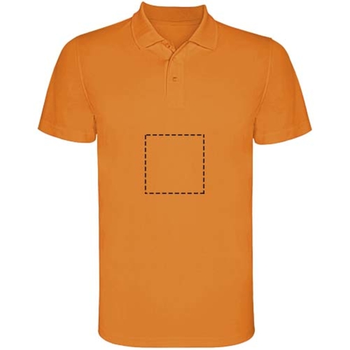 Monzha Sport Poloshirt Für Kinder , fluor orange, Piqué Strick 100% Polyester, 150 g/m2, 12, , Bild 9
