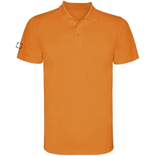 Monzha Sport Poloshirt Für Kinder , fluor orange, Piqué Strick 100% Polyester, 150 g/m2, 8, , Bild 10