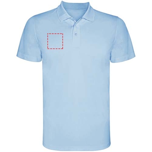 Monzha Sport Poloshirt Für Kinder , himmelblau, Piqué Strick 100% Polyester, 150 g/m2, 12, , Bild 15