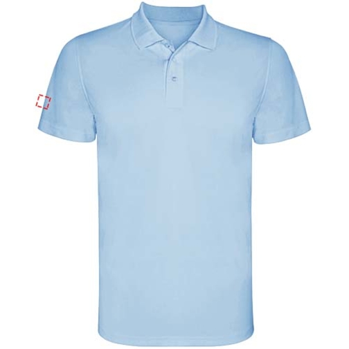 Monzha Sport Poloshirt Für Kinder , himmelblau, Piqué Strick 100% Polyester, 150 g/m2, 12, , Bild 7