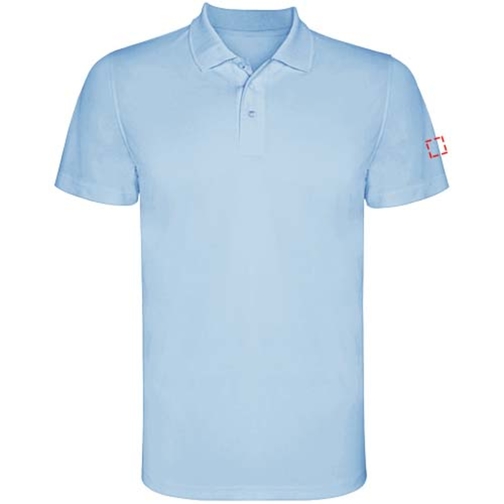 Monzha Sport Poloshirt Für Kinder , himmelblau, Piqué Strick 100% Polyester, 150 g/m2, 8, , Bild 7