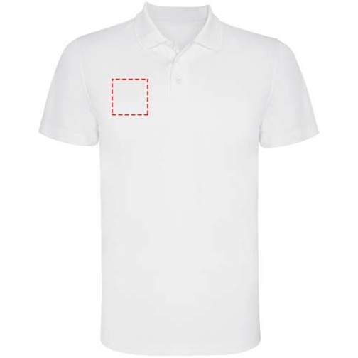 Monzha Sport Poloshirt Für Kinder , weiß, Piqué Strick 100% Polyester, 150 g/m2, 12, , Bild 7