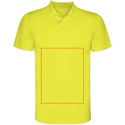 Monzha Sport Poloshirt Für Kinder , fluor yellow, Piqué Strick 100% Polyester, 150 g/m2, 12, , Bild 13