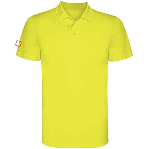 Monzha Sport Poloshirt Für Kinder , fluor yellow, Piqué Strick 100% Polyester, 150 g/m2, 12, , Bild 9