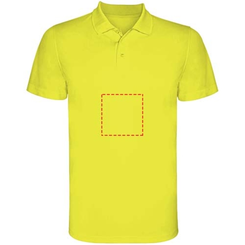 Monzha Sport Poloshirt Für Kinder , fluor yellow, Piqué Strick 100% Polyester, 150 g/m2, 12, , Bild 14