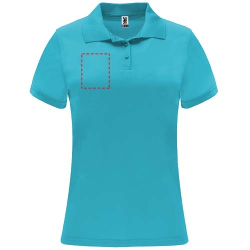 Monzha Sport Poloshirt Für Damen , türkis, Piqué Strick 100% Polyester, 150 g/m2, S, , Bild 25