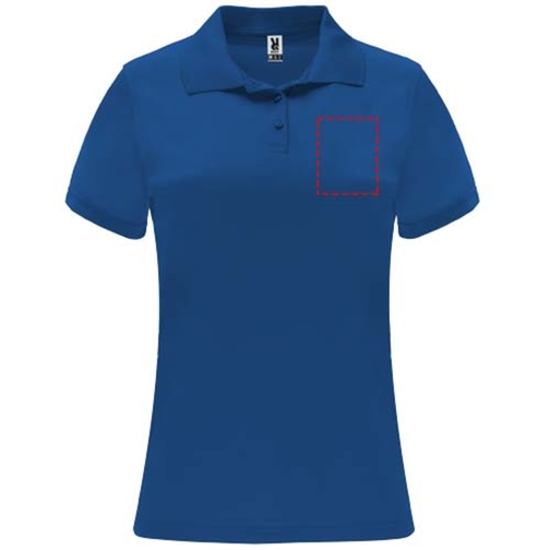 Monzha Sport Poloshirt Für Damen , royal, Piqué Strick 100% Polyester, 150 g/m2, 2XL, , Bild 7