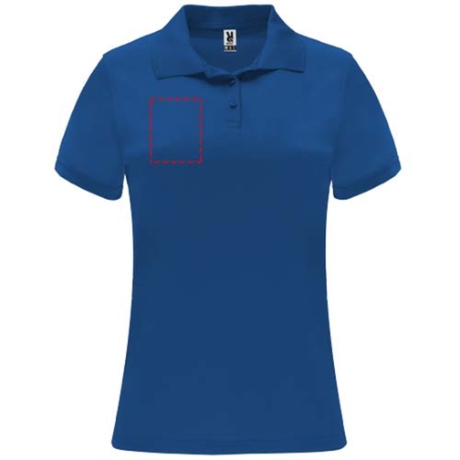 Monzha Sport Poloshirt Für Damen , royal, Piqué Strick 100% Polyester, 150 g/m2, 2XL, , Bild 9