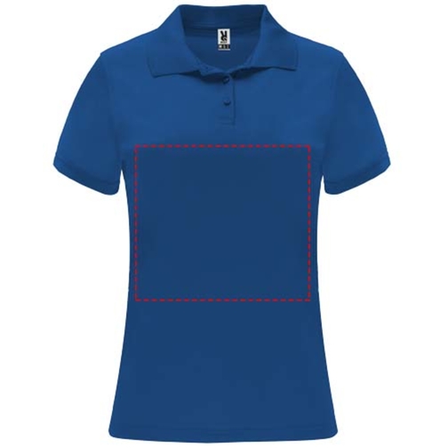 Monzha Sport Poloshirt Für Damen , royal, Piqué Strick 100% Polyester, 150 g/m2, 2XL, , Bild 11