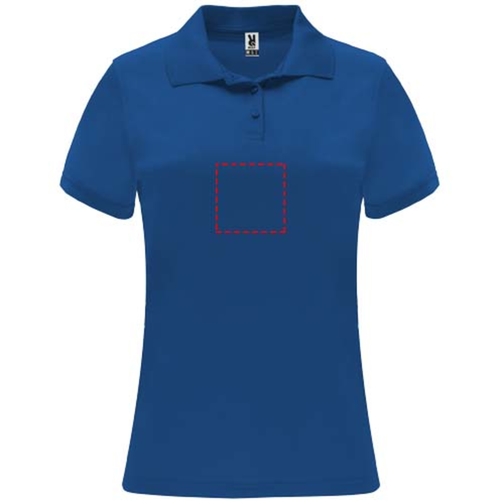 Monzha Sport Poloshirt Für Damen , royal, Piqué Strick 100% Polyester, 150 g/m2, 2XL, , Bild 22