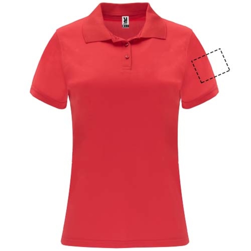Monzha Sport Poloshirt Für Damen , rot, Piqué Strick 100% Polyester, 150 g/m2, 2XL, , Bild 25