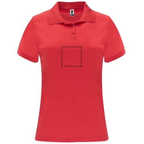 Monzha Sport Poloshirt Für Damen , rot, Piqué Strick 100% Polyester, 150 g/m2, 2XL, , Bild 24