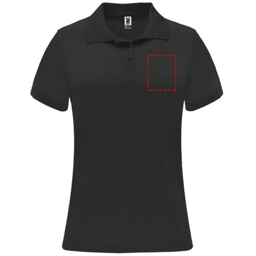 Monzha Sport Poloshirt Für Damen , schwarz, Piqué Strick 100% Polyester, 150 g/m2, 2XL, , Bild 16