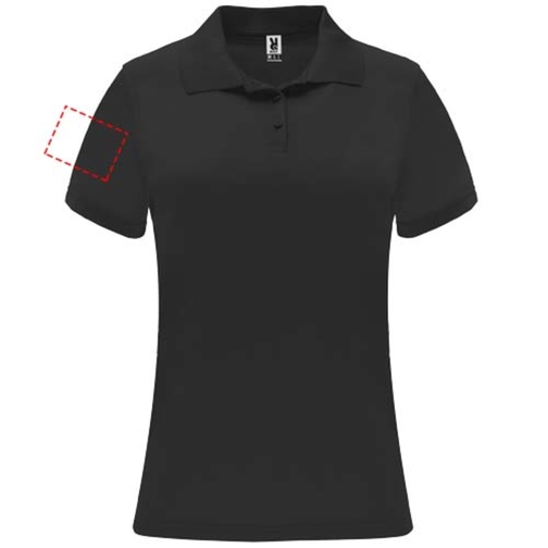 Monzha Sport Poloshirt Für Damen , schwarz, Piqué Strick 100% Polyester, 150 g/m2, 2XL, , Bild 9