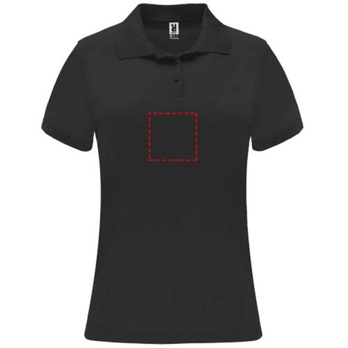 Monzha Sport Poloshirt Für Damen , schwarz, Piqué Strick 100% Polyester, 150 g/m2, 2XL, , Bild 7