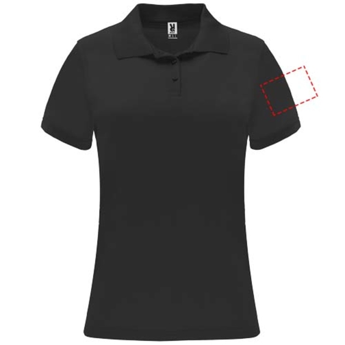 Monzha Sport Poloshirt Für Damen , schwarz, Piqué Strick 100% Polyester, 150 g/m2, XL, , Bild 11