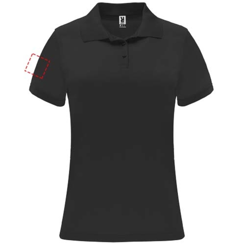 Monzha Sport Poloshirt Für Damen , schwarz, Piqué Strick 100% Polyester, 150 g/m2, XL, , Bild 6