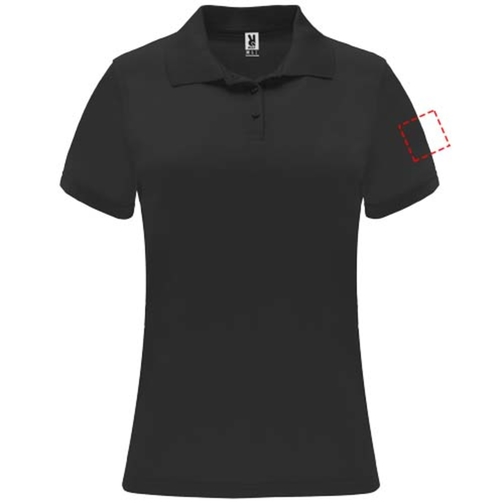 Monzha Sport Poloshirt Für Damen , schwarz, Piqué Strick 100% Polyester, 150 g/m2, L, , Bild 7