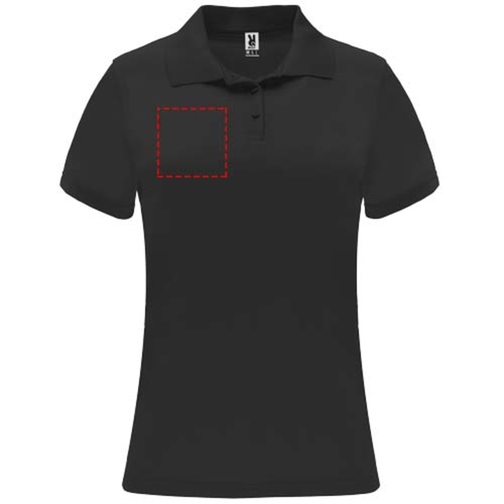 Monzha Sport Poloshirt Für Damen , schwarz, Piqué Strick 100% Polyester, 150 g/m2, L, , Bild 6