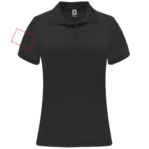 Monzha Sport Poloshirt Für Damen , schwarz, Piqué Strick 100% Polyester, 150 g/m2, M, , Bild 8