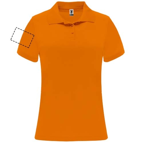 Monzha Sport Poloshirt Für Damen , fluor orange, Piqué Strick 100% Polyester, 150 g/m2, 2XL, , Bild 15
