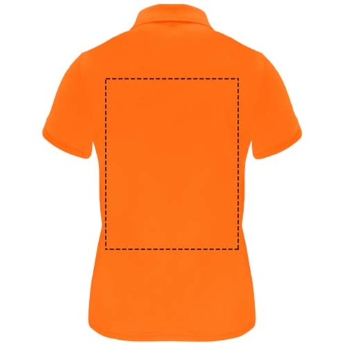 Monzha Sport Poloshirt Für Damen , fluor orange, Piqué Strick 100% Polyester, 150 g/m2, 2XL, , Bild 11