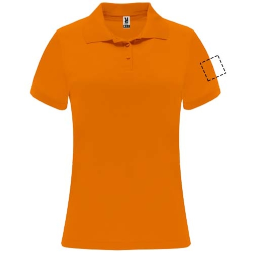 Monzha Sport Poloshirt Für Damen , fluor orange, Piqué Strick 100% Polyester, 150 g/m2, 2XL, , Bild 17