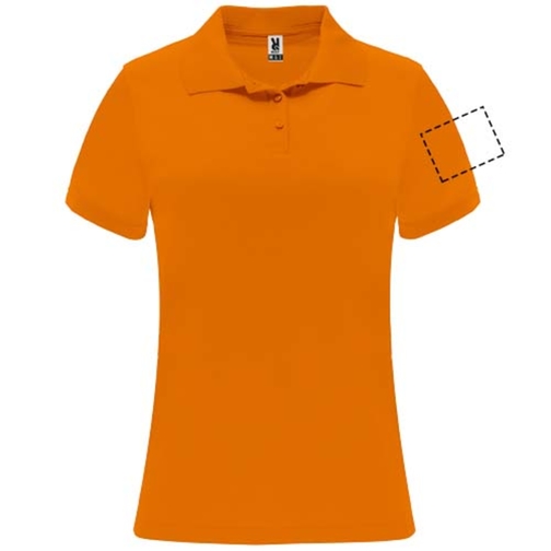 Monzha Sport Poloshirt Für Damen , fluor orange, Piqué Strick 100% Polyester, 150 g/m2, 2XL, , Bild 14