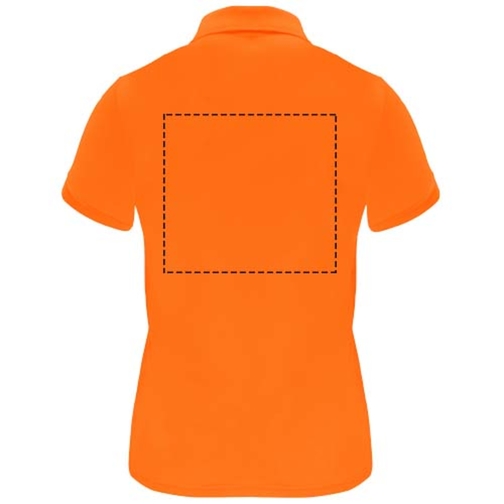 Monzha Sport Poloshirt Für Damen , fluor orange, Piqué Strick 100% Polyester, 150 g/m2, 2XL, , Bild 12