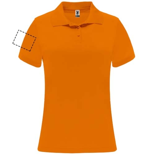 Monzha Sport Poloshirt Für Damen , fluor orange, Piqué Strick 100% Polyester, 150 g/m2, M, , Bild 17