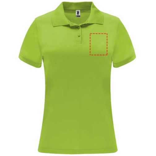 Monzha Sport Poloshirt Für Damen , lime / green lime, Piqué Strick 100% Polyester, 150 g/m2, XL, , Bild 13