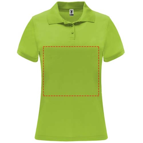 Monzha Sport Poloshirt Für Damen , lime / green lime, Piqué Strick 100% Polyester, 150 g/m2, XL, , Bild 17