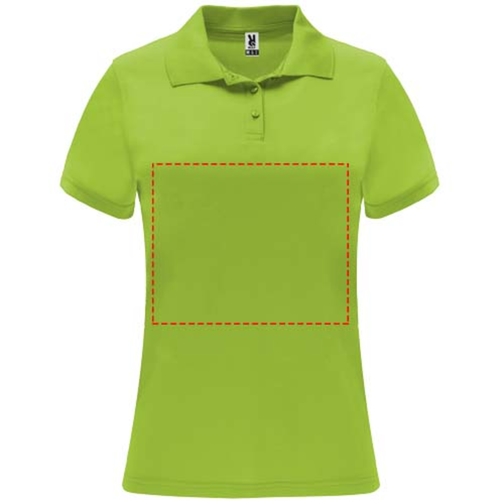 Monzha Sport Poloshirt Für Damen , lime / green lime, Piqué Strick 100% Polyester, 150 g/m2, XL, , Bild 10