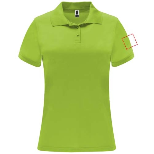 Monzha Sport Poloshirt Für Damen , lime / green lime, Piqué Strick 100% Polyester, 150 g/m2, XL, , Bild 25