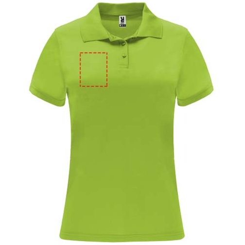 Monzha kortermet teknisk polo for dame, Bilde 25