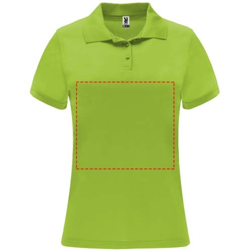 Monzha kortermet teknisk polo for dame, Bilde 8