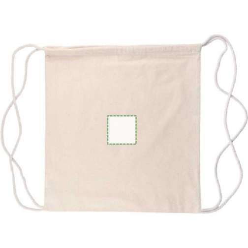 Zaino a sacca con coulisse in cotone Oeko-Tex 150 g/m2 Bridget, Immagine 6