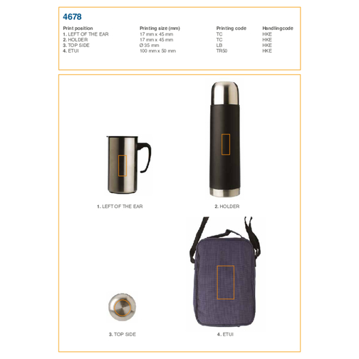 Set bouteille isotherme de 500 ml et mugs Frieda, Image 4