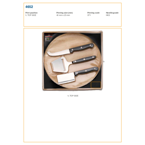 Tagliere da formaggi in legno Max, Immagine 6