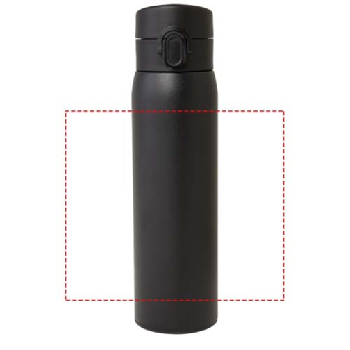 Sika 450 Ml RCS-zertifizierte Isolierflasche Aus Recyceltem Edelstahl , schwarz, Recycled stainless steel, Recycelter PP Kunststoff, 6,90cm x 21,40cm x 6,90cm (Länge x Höhe x Breite), Bild 8