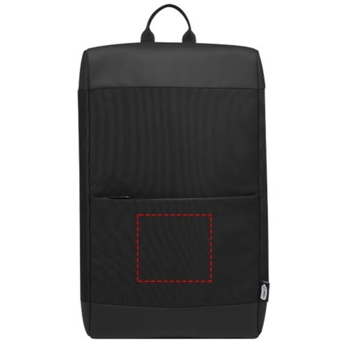 Rise plecak na laptopa o przekątnej 15,6 cali z tworzywa sztucznego pochodzącego z recyclingu z ce, Obraz 8