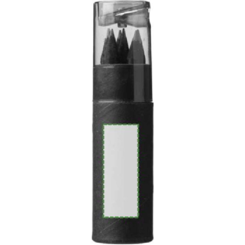 Tube en carton recyclé de 7 crayons Beate, Image 7