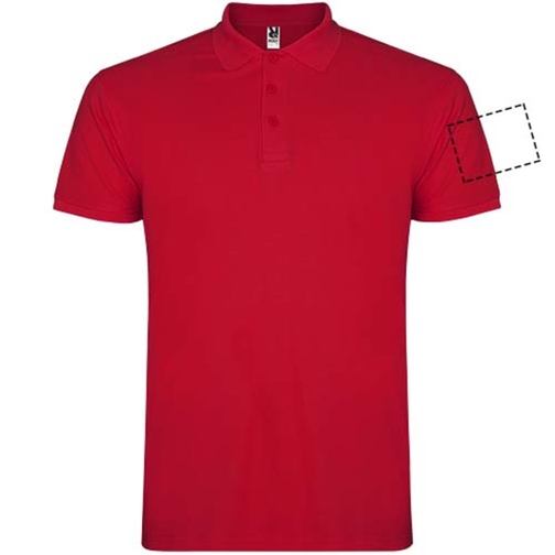 Star Poloshirt Für Kinder , rot, Piqué Strick 100% Baumwolle, 200 g/m2, 11/12, , Bild 21