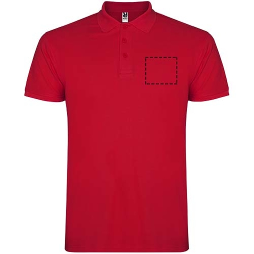 Star Poloshirt Für Kinder , rot, Piqué Strick 100% Baumwolle, 200 g/m2, 11/12, , Bild 24