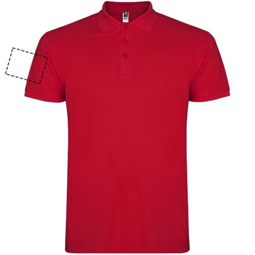 Star Poloshirt Für Kinder , rot, Piqué Strick 100% Baumwolle, 200 g/m2, 11/12, , Bild 13