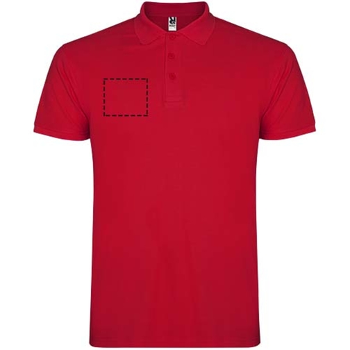 Star Poloshirt Für Kinder , rot, Piqué Strick 100% Baumwolle, 200 g/m2, 11/12, , Bild 10