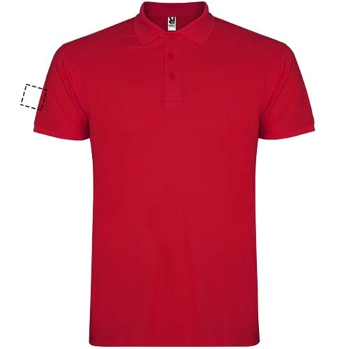 Star Poloshirt Für Kinder , rot, Piqué Strick 100% Baumwolle, 200 g/m2, 11/12, , Bild 17