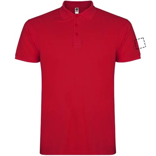 Star Poloshirt Für Kinder , rot, Piqué Strick 100% Baumwolle, 200 g/m2, 11/12, , Bild 20